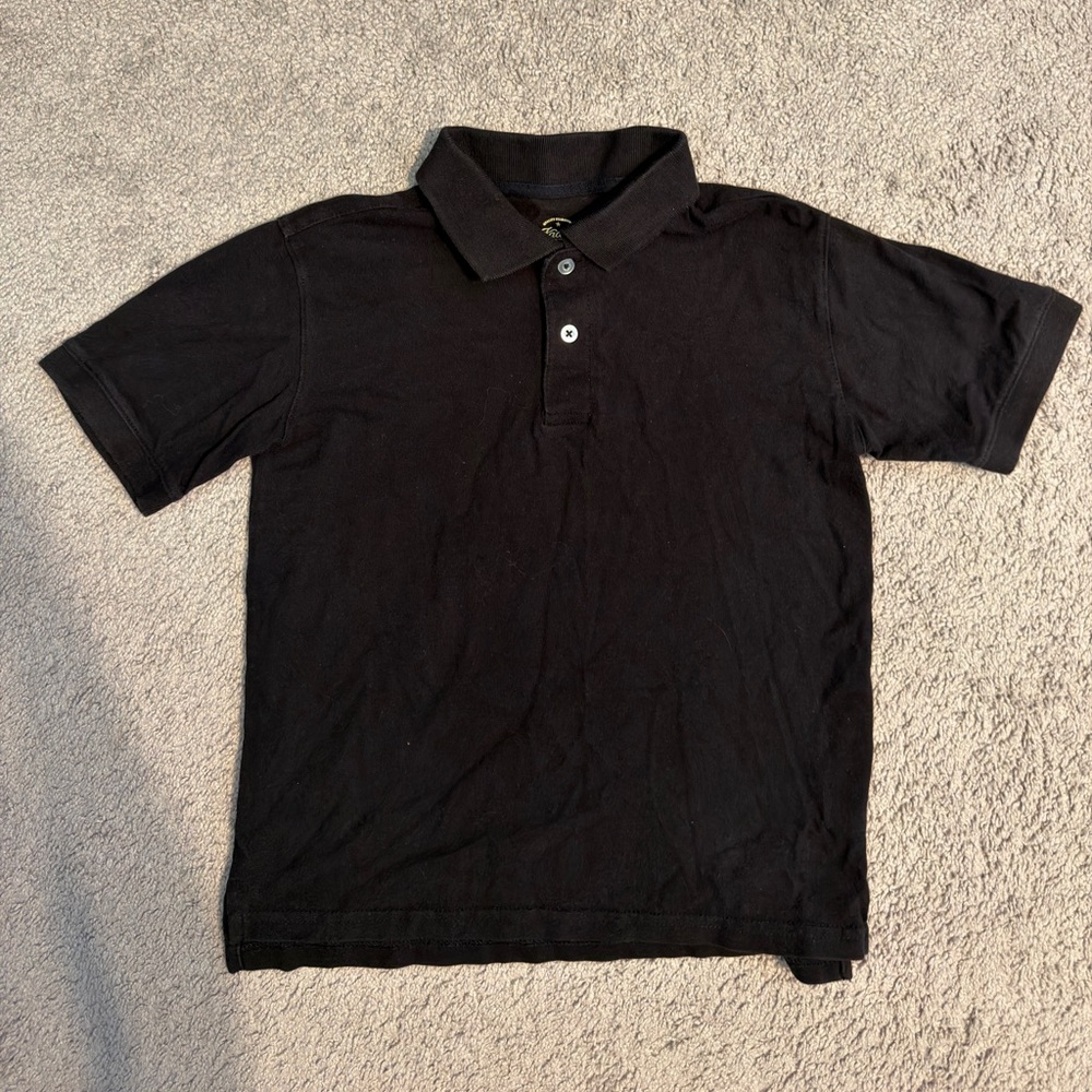 Faded Glory Black Boys Polo Shirt - Short Sleeve